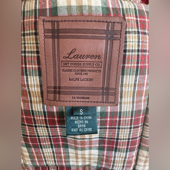 Lauren •Ralph Lauren• Women’s  Green & Plaid Lined Puffer Vest. Zip Up. Size Sm. - Picture 13 of 13